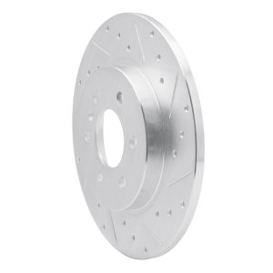 Buick TERRAZA Brake Rotor (1) - Rear Right - R1 Concepts - Drilled & Slotted - Silver - `06-`09